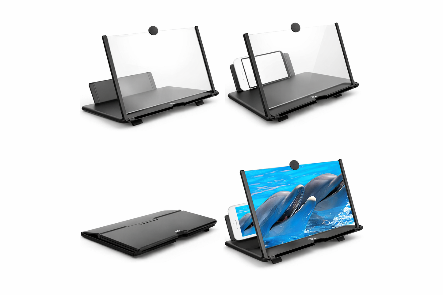 HD Mobile Screen Amplifier 12” – 3× Bigger Viewing | No Wi-Fi | EU Delivery