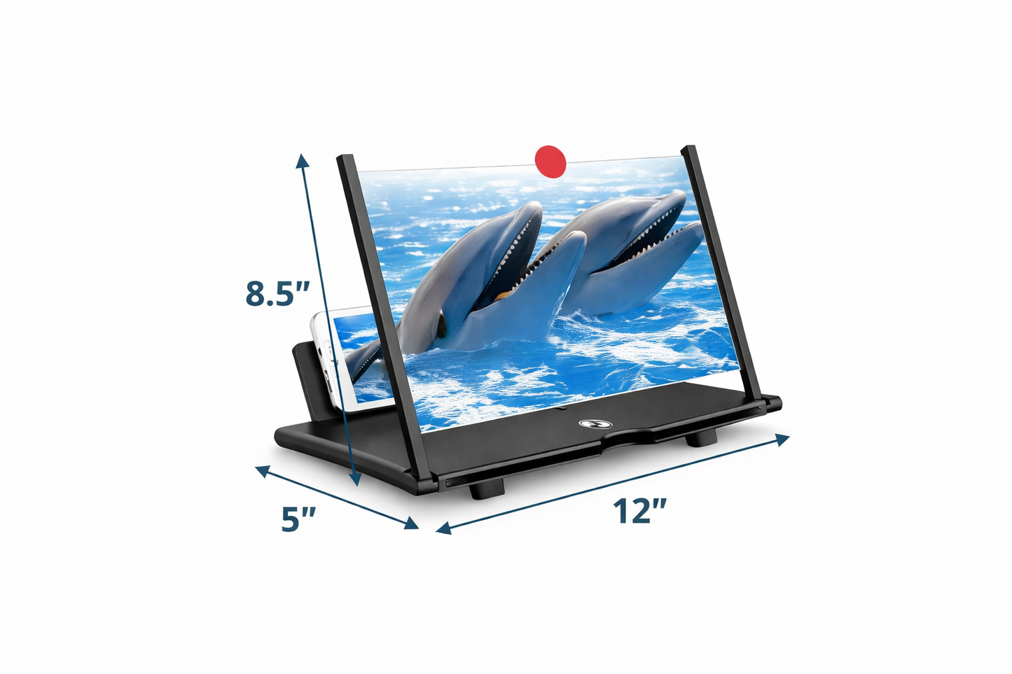 HD Mobile Screen Amplifier 12” – 3× Bigger Viewing | No Wi-Fi | EU Delivery